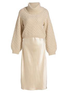 dh New York Women's Ani Sweater & Slip Dress Set