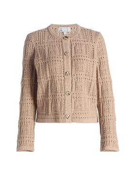dh New York Women's Helena Granny Square Cardigan