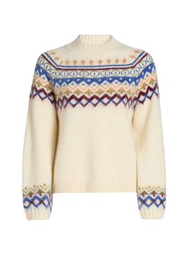 dh New York Women's Louise Fair Isle-Style Sweater