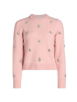 dh New York Women's Rosetta Embellished Sweater