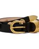 Déhanche Déhanche Black Hollyhock 10 Rivet Belt - 1
