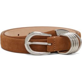 Déhanche Déhanche Brown Hollyhock Suede Belt