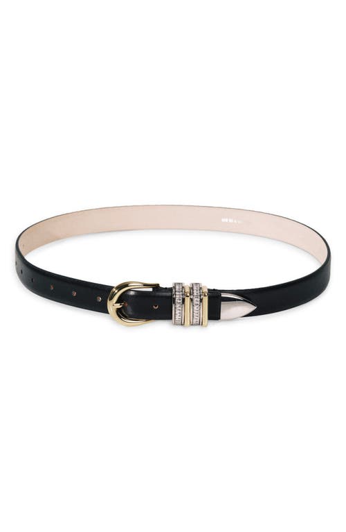 Déhanche Déhanche Hollyhock Crystal Leather Belt