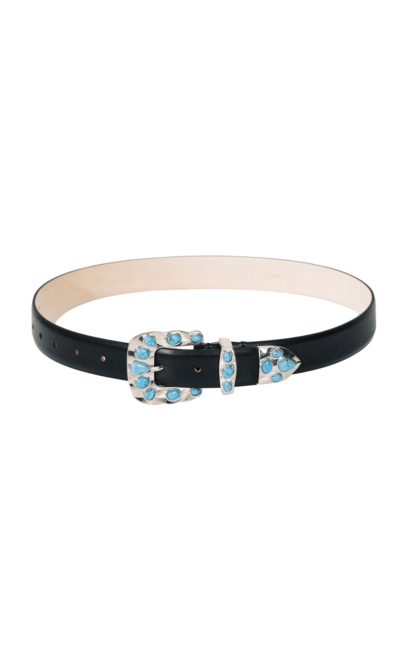 Déhanche Déhanche Statement Turquoise Leather Belt