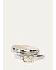 Déhanche Mija Mirror Croc-Embossed Leather Belt - 3