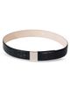 Déhanche Women's Brandt Alligator-Embossed Leather Belt - 3