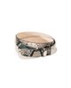 Déhanche Women's Colette Snake-Embossed Leather Belt - 2