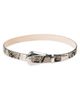 Déhanche Women's Colette Snake-Embossed Leather Belt - 4