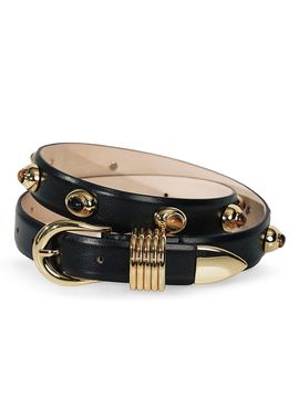 Déhanche Women's Hollyhock Embellished Leather Belt