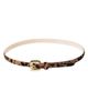 Déhanche Women's Mara Leopard Calf Hair Leather Belt - 1