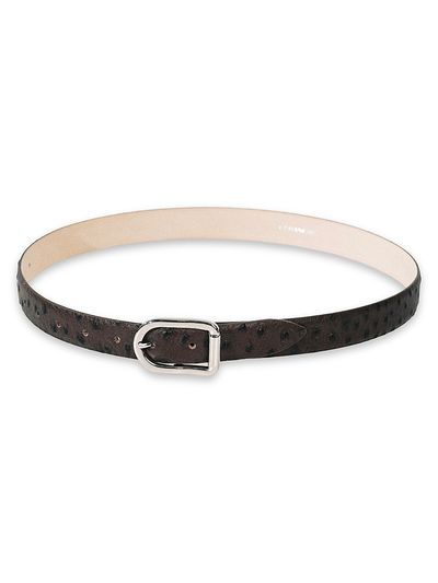 Déhanche Women's Mija Ostrich-Embossed Leather Belt