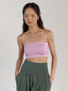 dhyani Namaste Short Tube Top Yoga [Pink]
