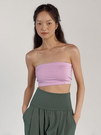 dhyani Namaste Short Tube Top Yoga [Pink]