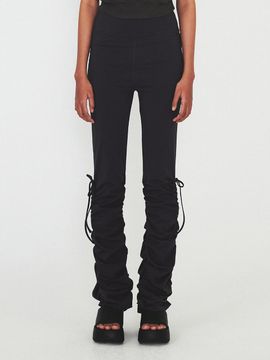 DIAGONAL Activity Shirring Pants - Dark Grey