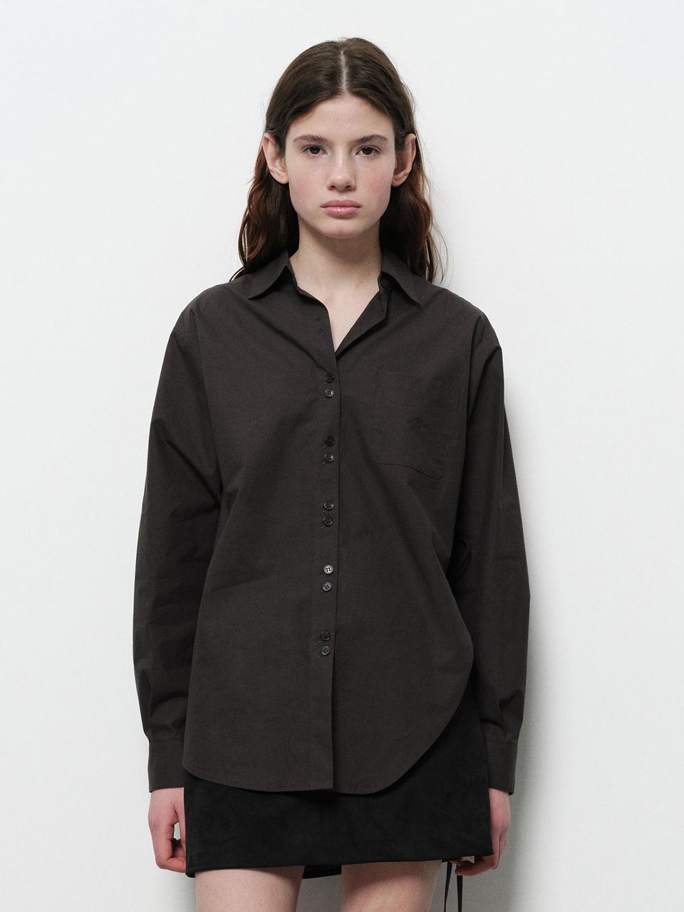 DIAGONAL CURVED STRING SHIRTS (grey)