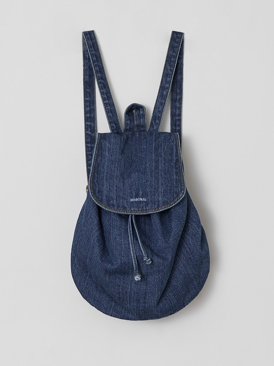 DIAGONAL Denim Chubby Bag_Blue