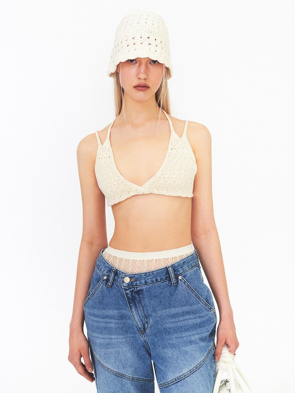 DIAGONAL TWO WAY STRAP SLEEVELESS
