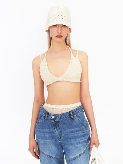 DIAGONAL TWO WAY STRAP SLEEVELESS