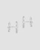 Diamonds at Saks Fifth Avenue Women's 14K White Gold & 0.65 TCW Lab-Grown Diamond Huggie Earrings - 4