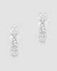 Diamonds at Saks Fifth Avenue Women's 14K White Gold & 1.95 TCW Lab-Grown Diamond Huggie Hoop Earrings - 3
