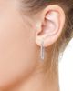Diamonds at Saks Fifth Avenue Women's 14K White Gold & 1.96 TCW Lab-Grown Diamond Oval Hoop Earrings - 2