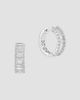 Diamonds at Saks Fifth Avenue Women's 14K White Gold & 1.99 TCW Lab-Grown Diamond Huggie Earrings - 4