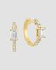 Diamonds at Saks Fifth Avenue Women's 14K Yellow Gold & 0.78 TCW Lab-Grown Diamond Huggie Earrings - 1