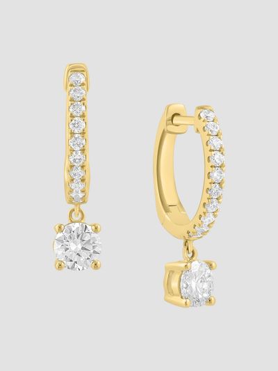 Diamonds at Saks Fifth Avenue Women's 14K Yellow Gold & 0.82 TCW Lab-Grown Diamond Drop Earrings