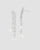 Diamonds at Saks Fifth Avenue Women's 18K White Gold, 2.09 TCW Lab-Grown Diamond & Freshwater Pearl Drop Earrings - 3