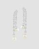 Diamonds at Saks Fifth Avenue Women's 18K White Gold, 2.09 TCW Lab-Grown Diamond & Freshwater Pearl Drop Earrings - 4