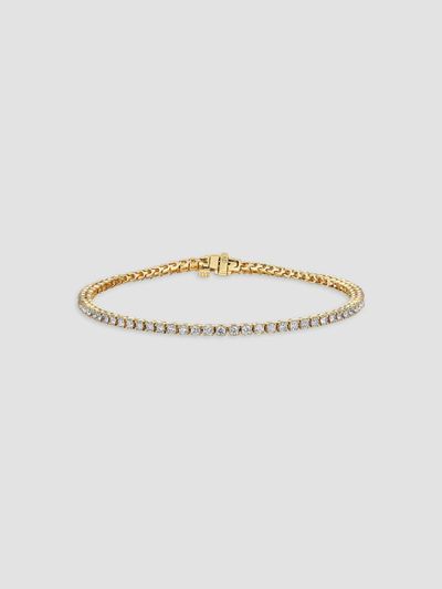 Diamonds at Saks Fifth Avenue Women's 18K Yellow Gold & 2.11 TCW Diamond Tennis Bracelet