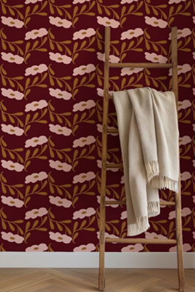 Diana Pereira Studio Meadow Breeze Floral Pattern Wallpaper