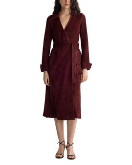 Diane Von Furstenberg Diane von Furstenberg Antonia Suede Wrap Dress