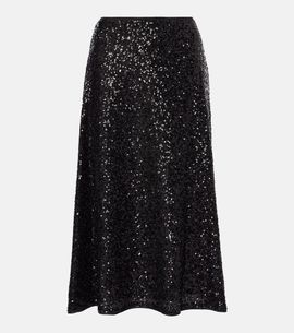 Diane von Furstenberg Diane von Furstenberg Araminta sequined high-rise midi skirt