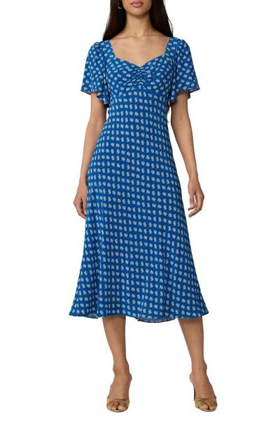 Diane von Furstenberg Diane von Furstenberg Aura Floral Midi Dress