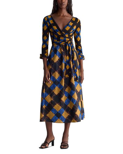 Diane Von Furstenberg Diane von Furstenberg Ballerina Wrap V Neck Dress