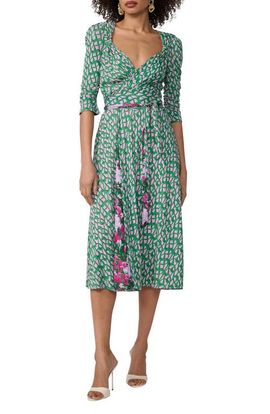 Diane von Furstenberg Diane von Furstenberg Carmen Reversible Mixed Print Jersey Wrap Dress