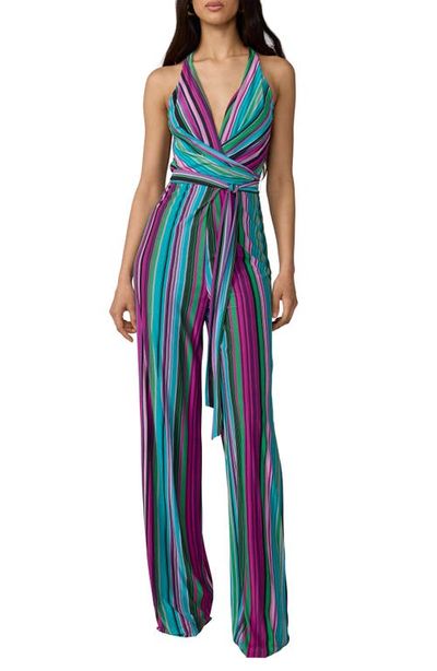 Diane von Furstenberg Diane von Furstenberg Daphne Stripe Racerback Jumpsuit
