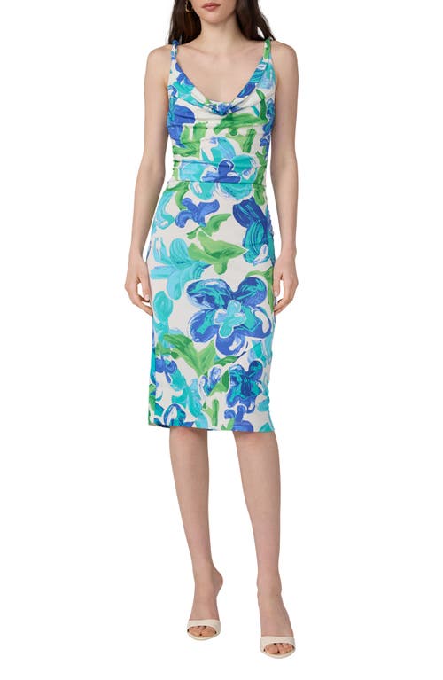 Diane von Furstenberg Diane von Furstenberg Delaney Floral Cowl Neck Dress