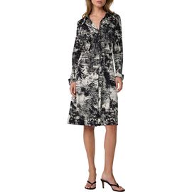 Diane von Furstenberg Diane von Furstenberg Diane Toile Print Long Sleeve Jersey Shirtdress