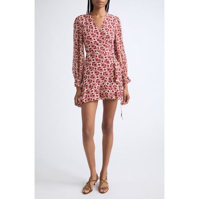 Diane von Furstenberg Diane von Furstenberg Emilia Long Sleeve Wrap Minidress