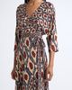 Diane von Furstenberg Diane von Furstenberg Ivara Ikat Print Faux Wrap Dress - 4