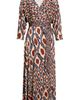 Diane von Furstenberg Diane von Furstenberg Ivara Ikat Print Faux Wrap Dress - 5