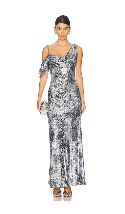 dvf silver sequin dress Diane Von Furstenberg Latika Sequin Dress In Red - 60% Off