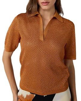 Diane Von Furstenberg Diane von Furstenberg Maren Metallic Sweater
