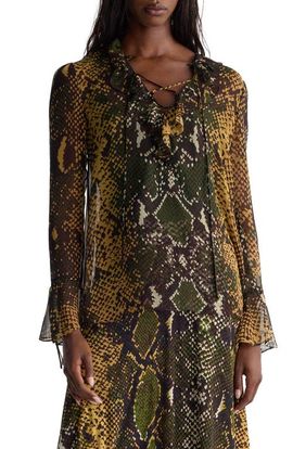 Diane von Furstenberg Diane von Furstenberg Paola Ruffled Neck Top