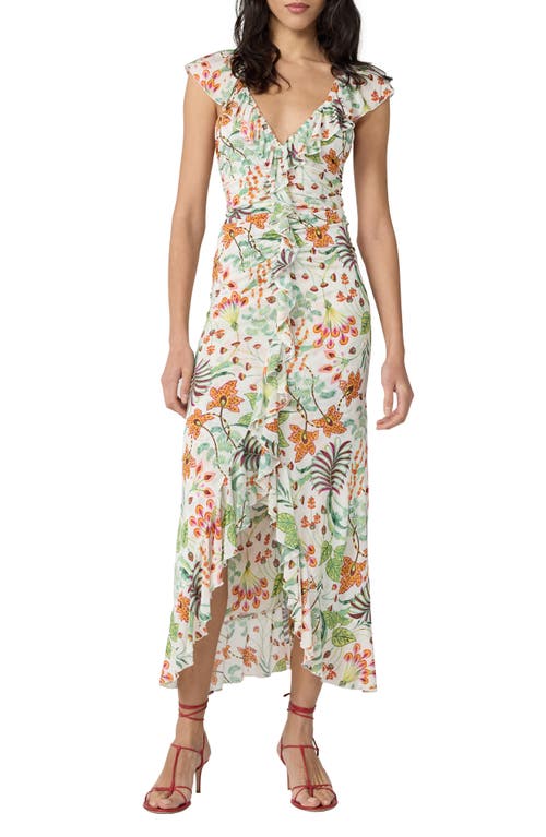 Diane von Furstenberg Diane von Furstenberg Sonia Metallic Floral Dress