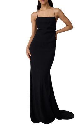 Diane von Furstenberg Diane von Furstenberg Stanton Lace Detail Crossback Gown