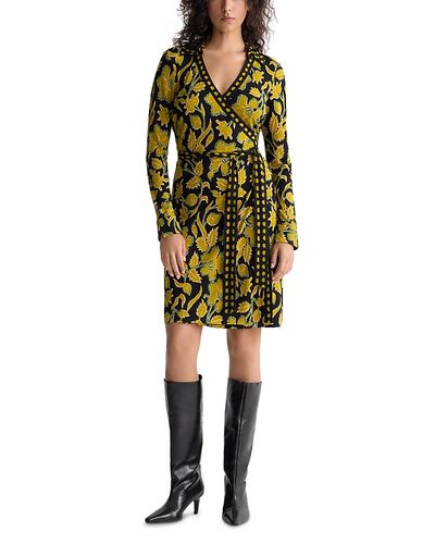 Diane Von Furstenberg Diane von Furstenberg Tamara Jersey Collared Wrap Dress