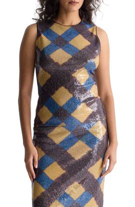 Diane von Furstenberg Diane von Furstenberg Tanselle Buffalo Plaid Sequin Shell